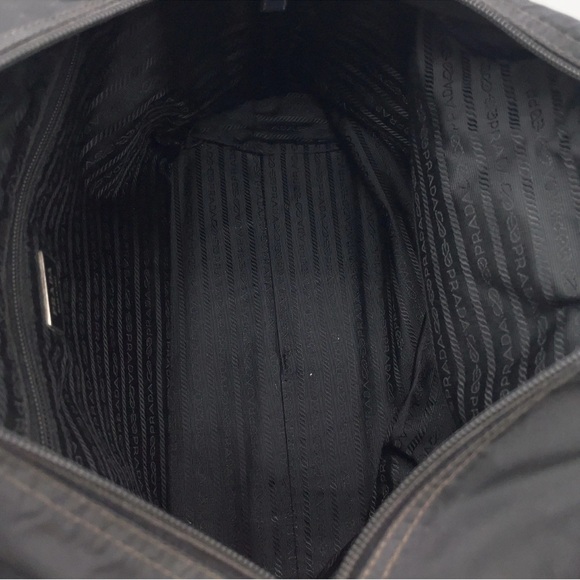 Prada Logo Tessuto Black Nylon and Leather Tote - Picture 15 of 15